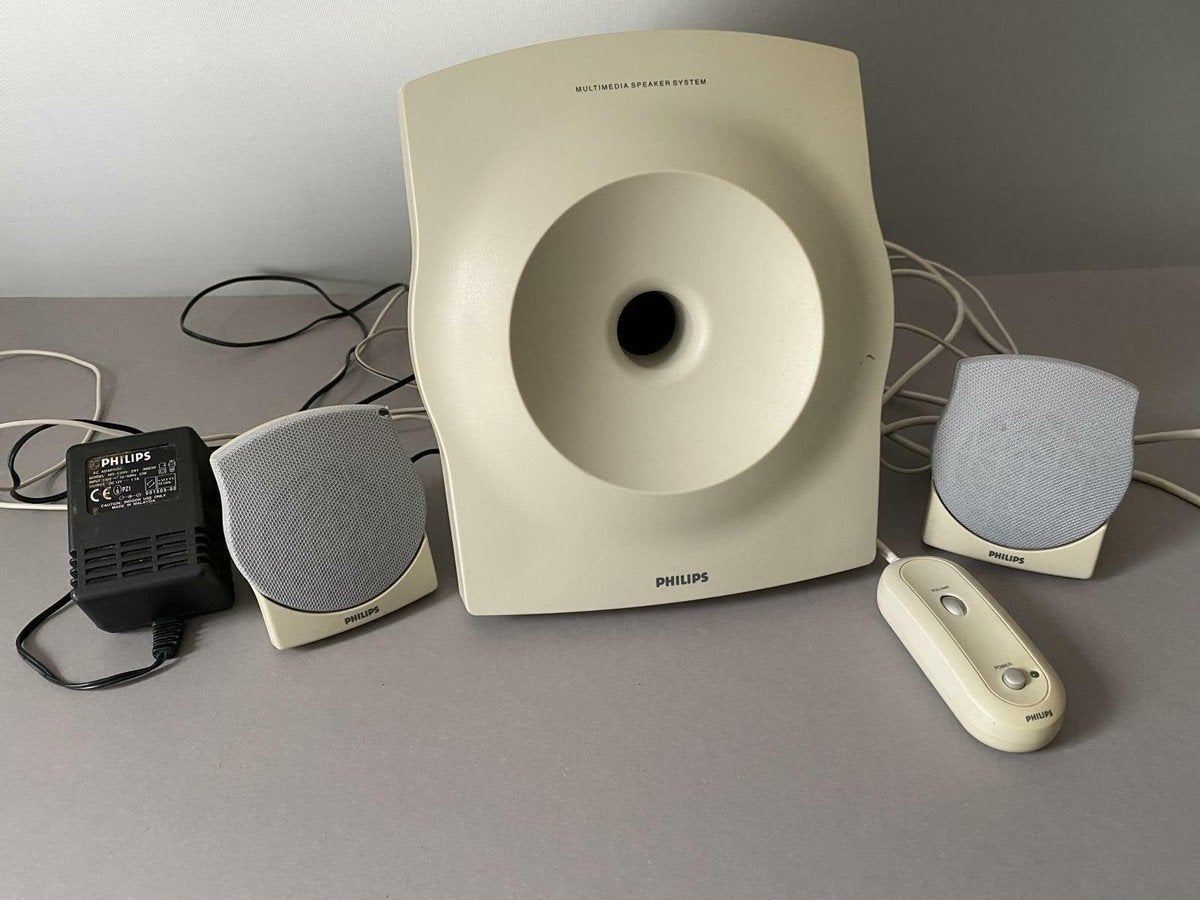 Philips multi media speaker. Medel A 2.300/00, Philips, Gebruikt, Overige typen, Ophalen of Verzenden