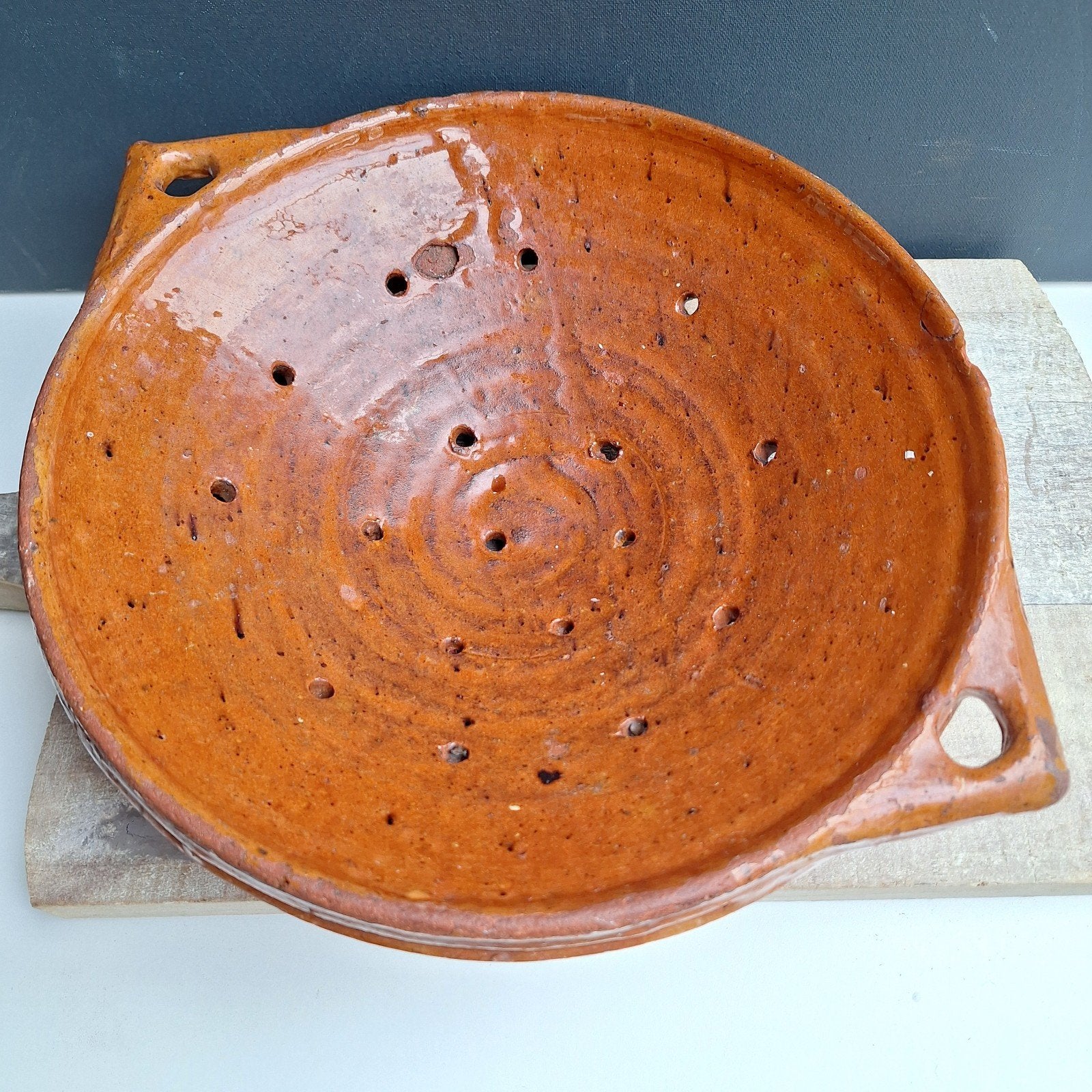 Antieke Slib Aardewerk Treef - majolica loodglazuur 9, Antiek en Kunst, Ophalen of Verzenden
