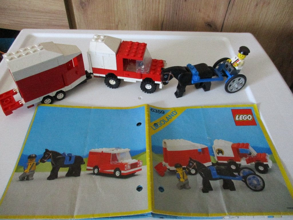 lego Set 6359 Paardentrailer, Ophalen of Verzenden, Gebruikt, Complete set, Lego