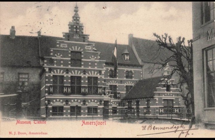 Amersfoort museum Flehite 1904 klein rond stempel, Verzenden, Voor 1920, Gelopen, Utrecht