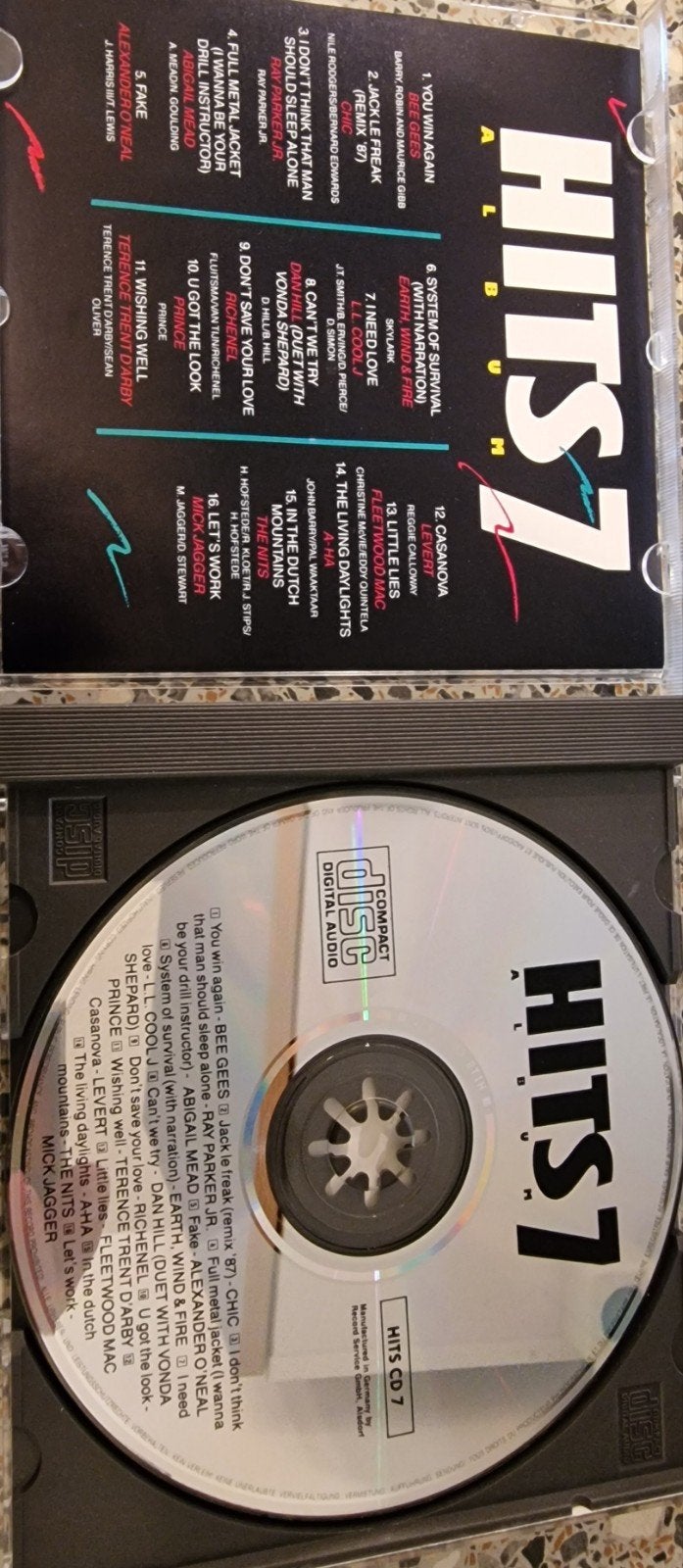 Hits 7 Album CD - ⁷Diverse Artiesten (Pop, Rock, R&B)1987, Cd's en Dvd's, Ophalen, Gebruikt, Verzamelalbum, Pop