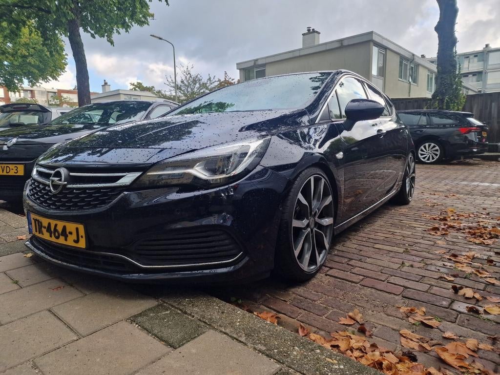 Opel Astra 1.6 Turbo 200pk Start/stop Aut 2018 Blauw, Zwart, 4 cilinders, Blauw, Alcantara