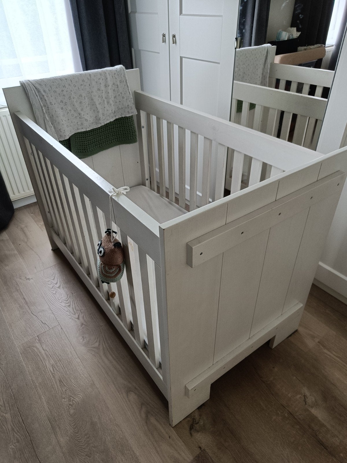 Bopita Ledikant Wit - inclusief Aerosleep matras, Ophalen, Gebruikt, Ledikant