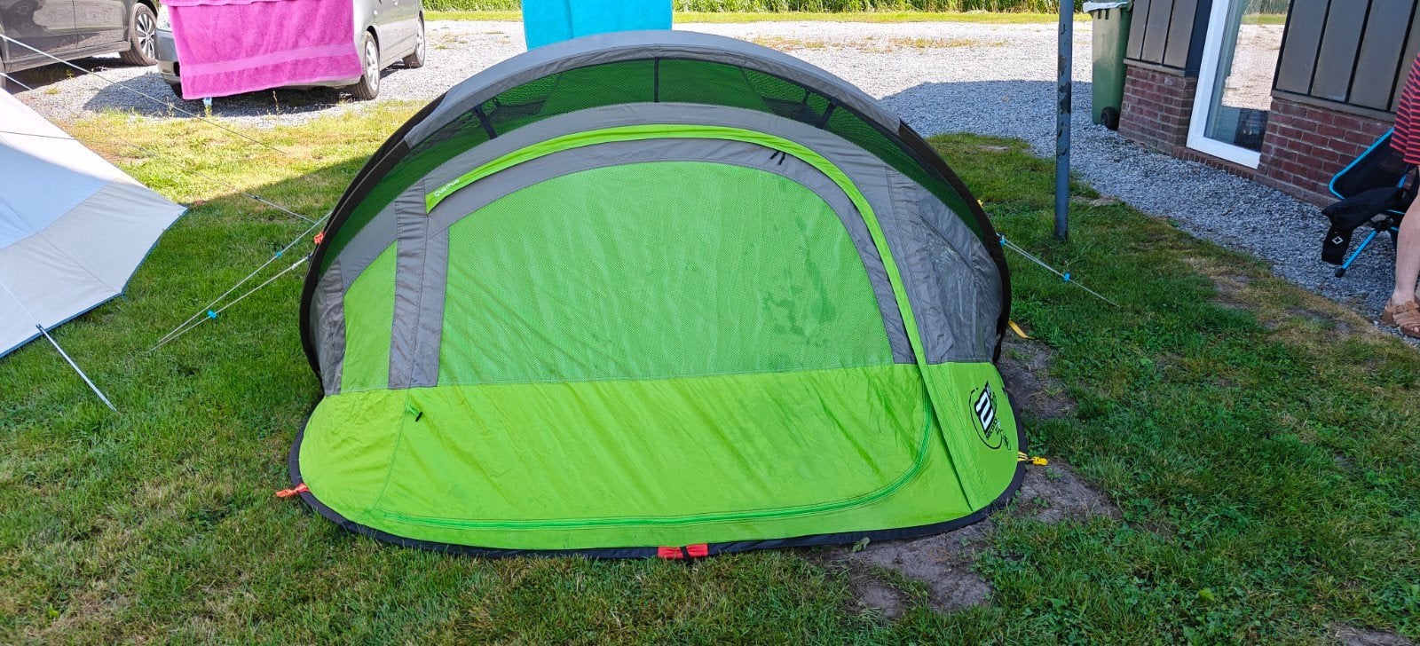 Quechua 3 persoons tent XL, illumin, ouder model, Caravans en Kamperen, Tenten, Ophalen, Gebruikt, Tot en met 3
