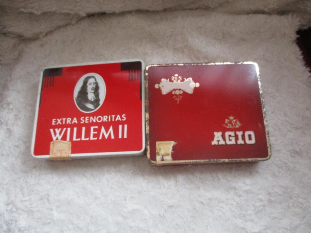 sigaren blikjes met bandjes., Ophalen of Verzenden, Gebruikt, Overige, Overige merken