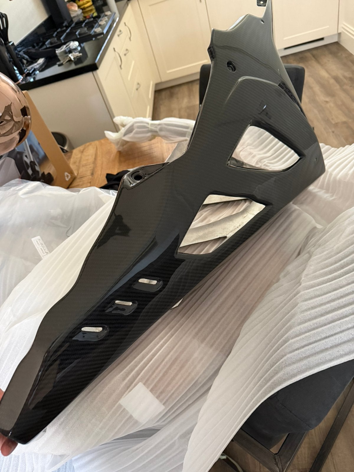 Carbon fiber bellypan en staartstuk bmw s1000rr 2020/2024