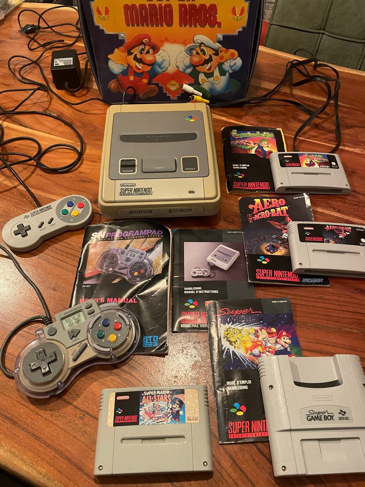 Super Nintendo Entertainment System (SNES) met games, Ophalen of Verzenden, Gebruikt, Met 2 controllers, Met games