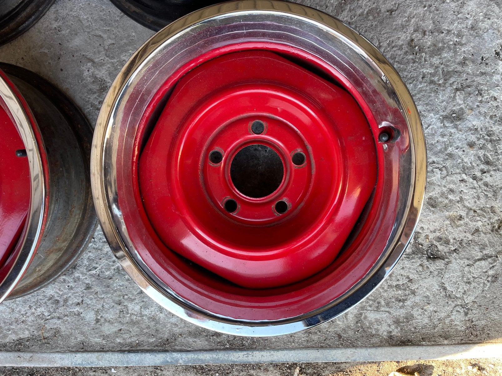 Velgen Chevrolet grote steek 15 inch (Chevy grote steek) 5x5, Auto-onderdelen, Ophalen, 15 inch, Zomerbanden, Velg(en)