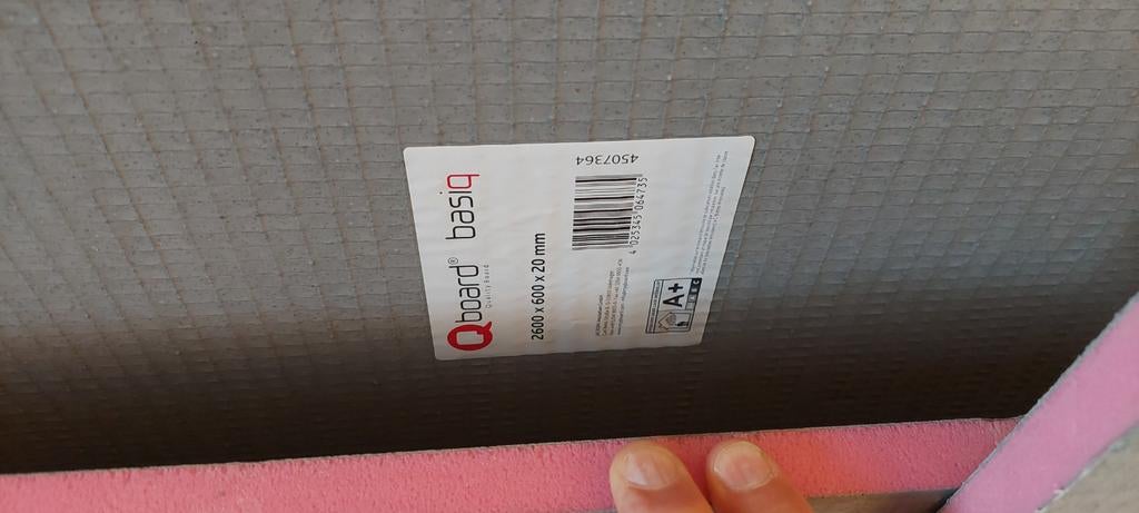 Restant Qboard basiq bouwplaat, Doe-het-zelf en Verbouw, Ophalen of Verzenden, Nieuw, Overige materialen, 20 tot 50 mm