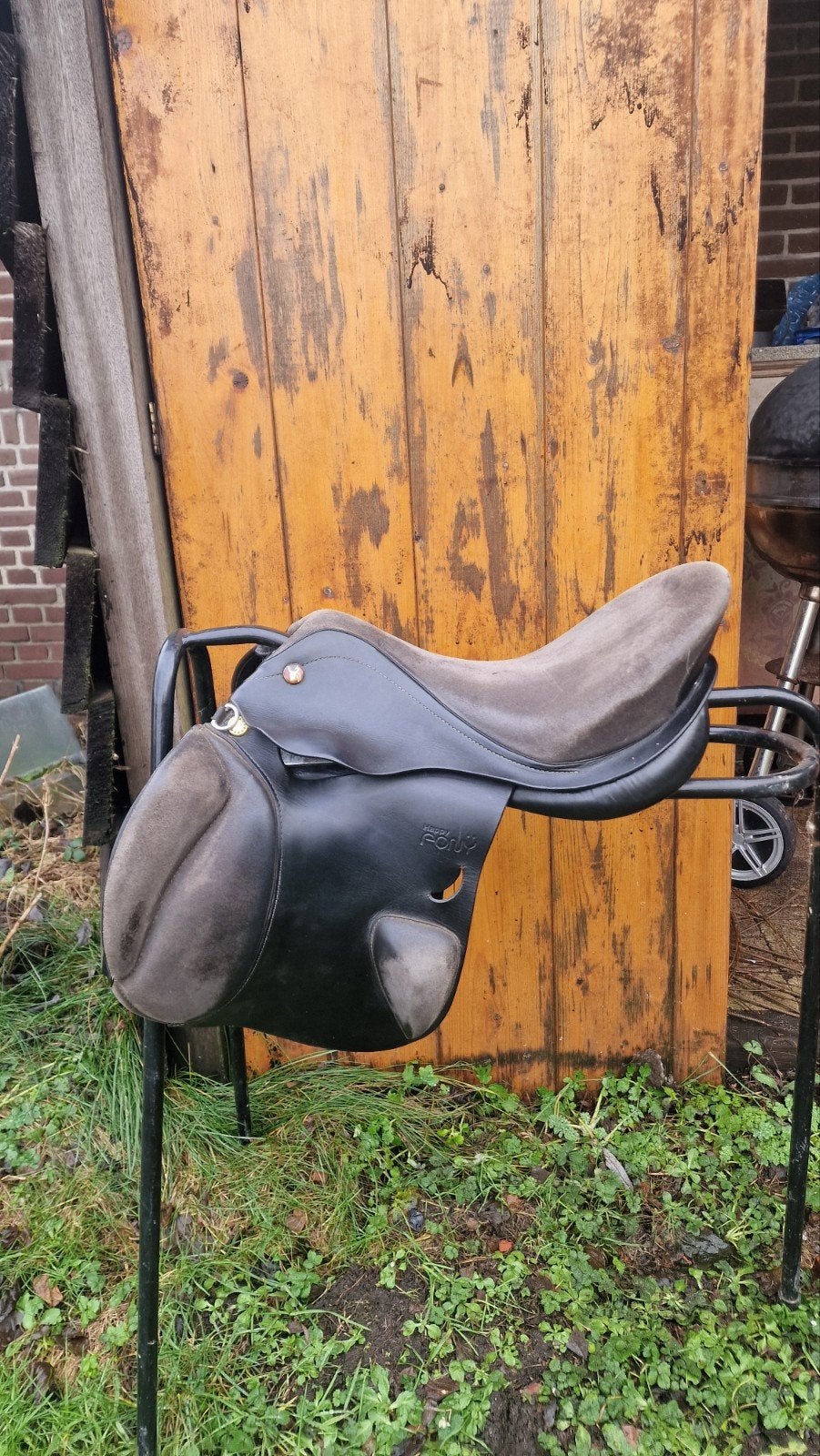 Prestige Happy 15 inch/ pony zadel, Dieren en Toebehoren, Ophalen of Verzenden, Gebruikt, Springen