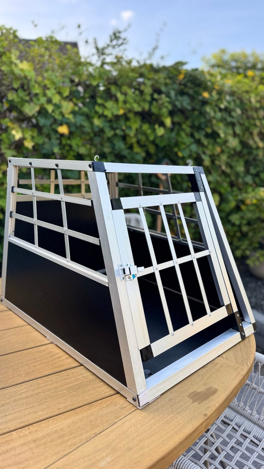 Stevige Aluminium Autobench / honden transport, Dieren en Toebehoren, Ophalen, Gebruikt