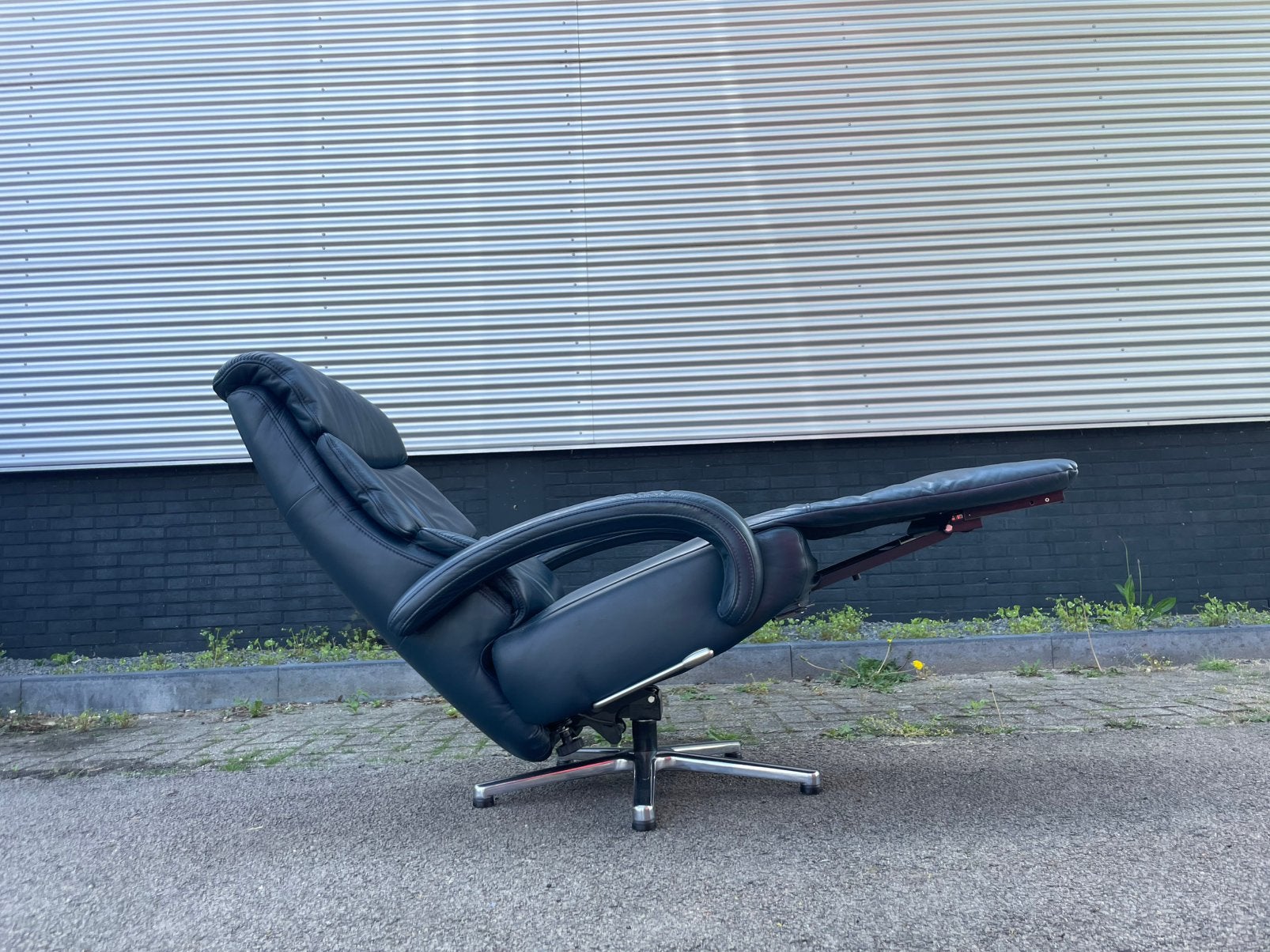 Twee nette leren Hukla relax fauteuils / relax stoelen, Huis en Inrichting, Fauteuils, Minder dan 75 cm, Ophalen of Verzenden