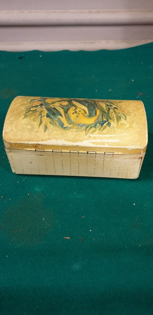 blik vintage met vogels, Verzamelen, Ophalen of Verzenden