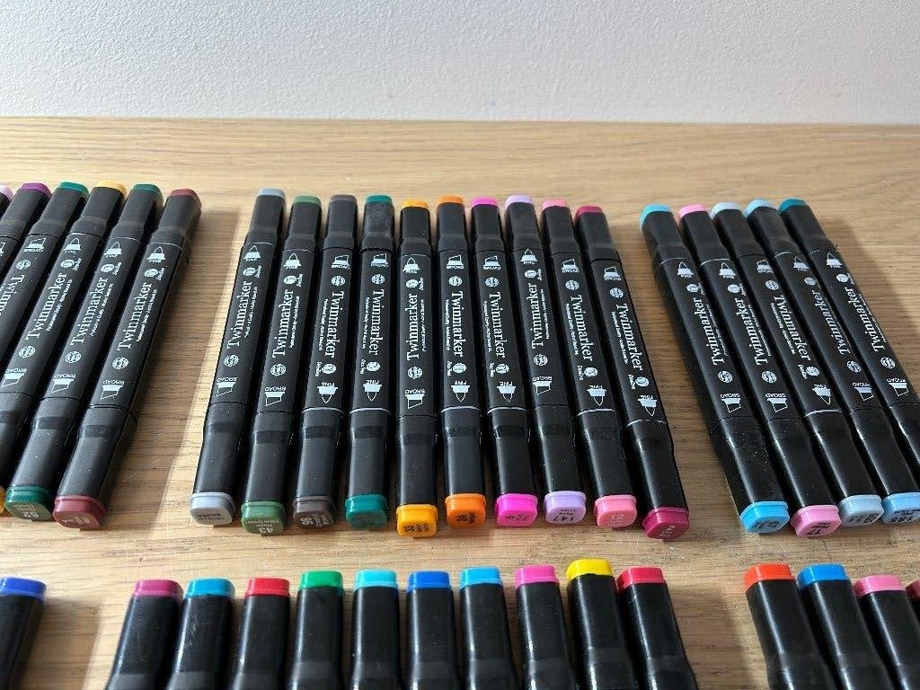 74x DecoTime Twinmarkers, Hobby en Vrije tijd, Ophalen of Verzenden, Zo goed als nieuw, Overige typen