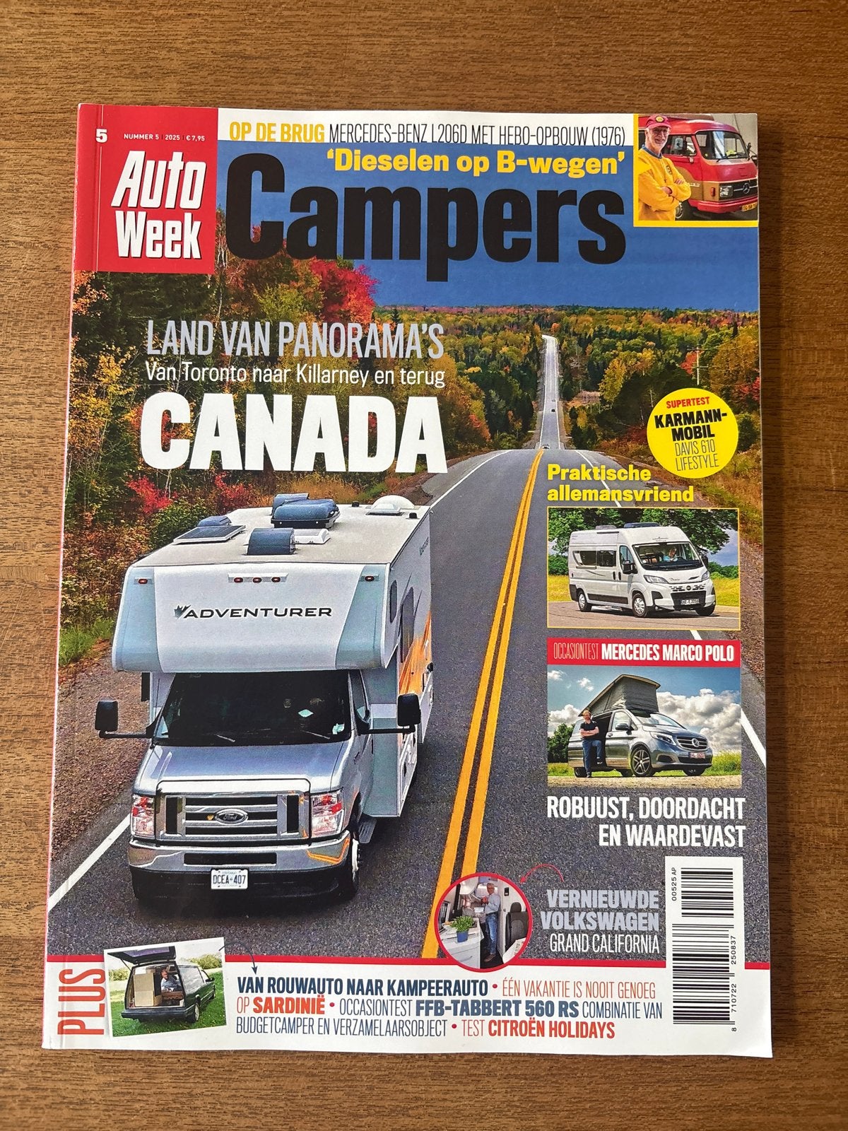 AutoWeek Campers - Nummer 5 - 2025 - Canada, Ophalen of Verzenden, Zo goed als nieuw, Algemeen