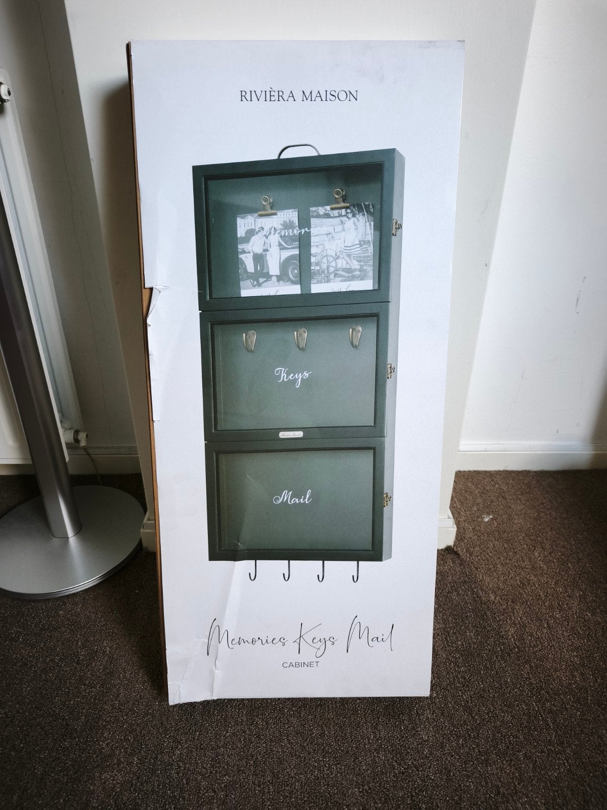 Riviera Maison Memories Keys Mail cabinet wandkast, Ophalen, 30 cm, Nieuw, Wandbord of Wandpaneel
