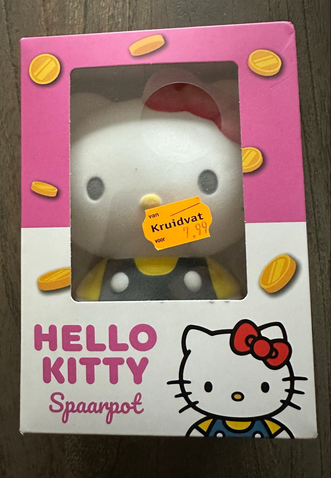 Nieuwe Hello Kitty Spaarpot - Zacht en Ongeopend, Ophalen of Verzenden, Nieuw, Overige materialen, Strip- of Tekenfilmfiguur
