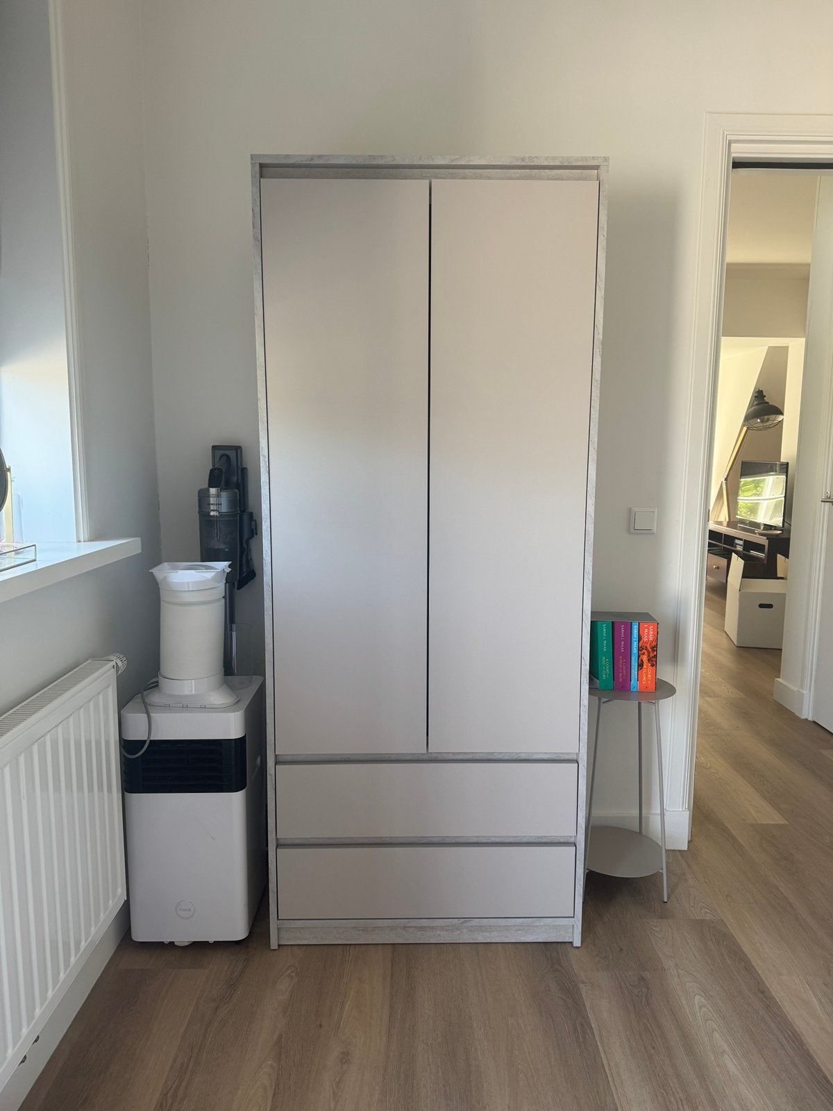 Beige kledingkast Jysk, Ophalen, Zo goed als nieuw, 50 tot 75 cm, 150 tot 200 cm