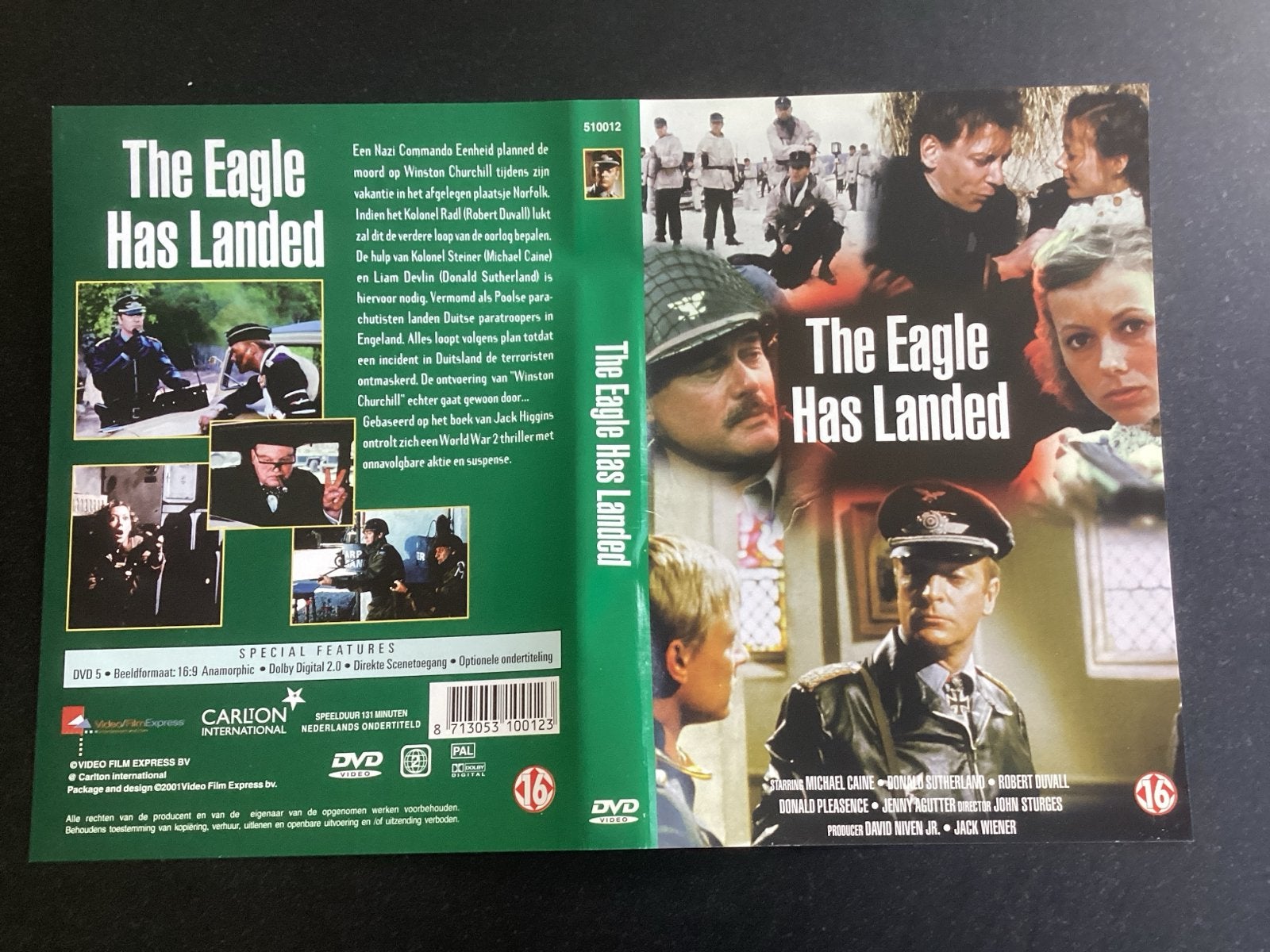 The Eagle Has Landed DVD - Oorlogsthriller, Vanaf 16 jaar, Nederlands, Ophalen of Verzenden, Oorlog