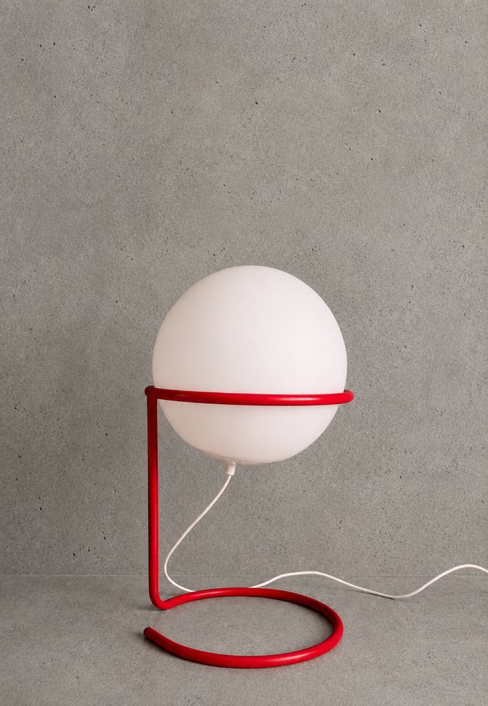 Vintage vloerlamp - Hala Zeist | globe 653 | glas - Jaren 80, -, -, Zo goed als nieuw, Vintage design space age mid century retro