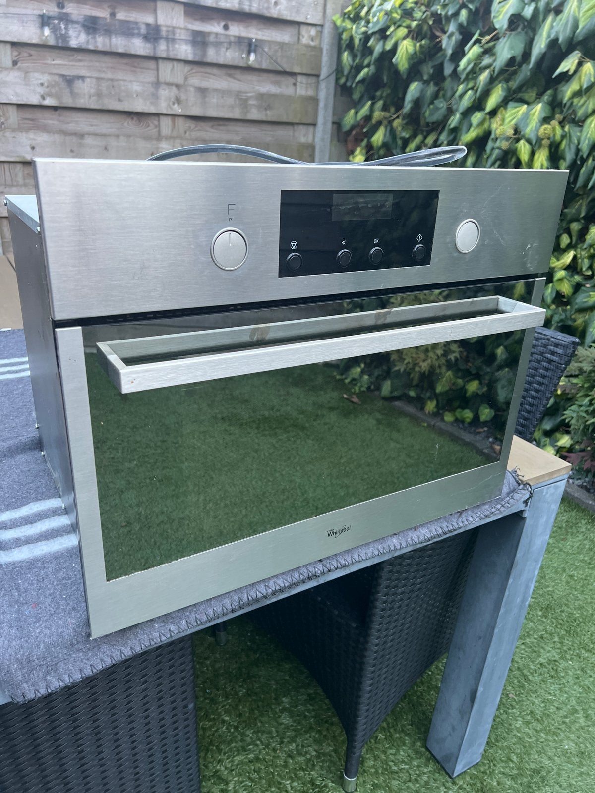 Whirlpool AMW 5003/IX - Inbouw Combi-oven, Ophalen, 45 tot 50 cm, Whirlpool, Gebruikt
