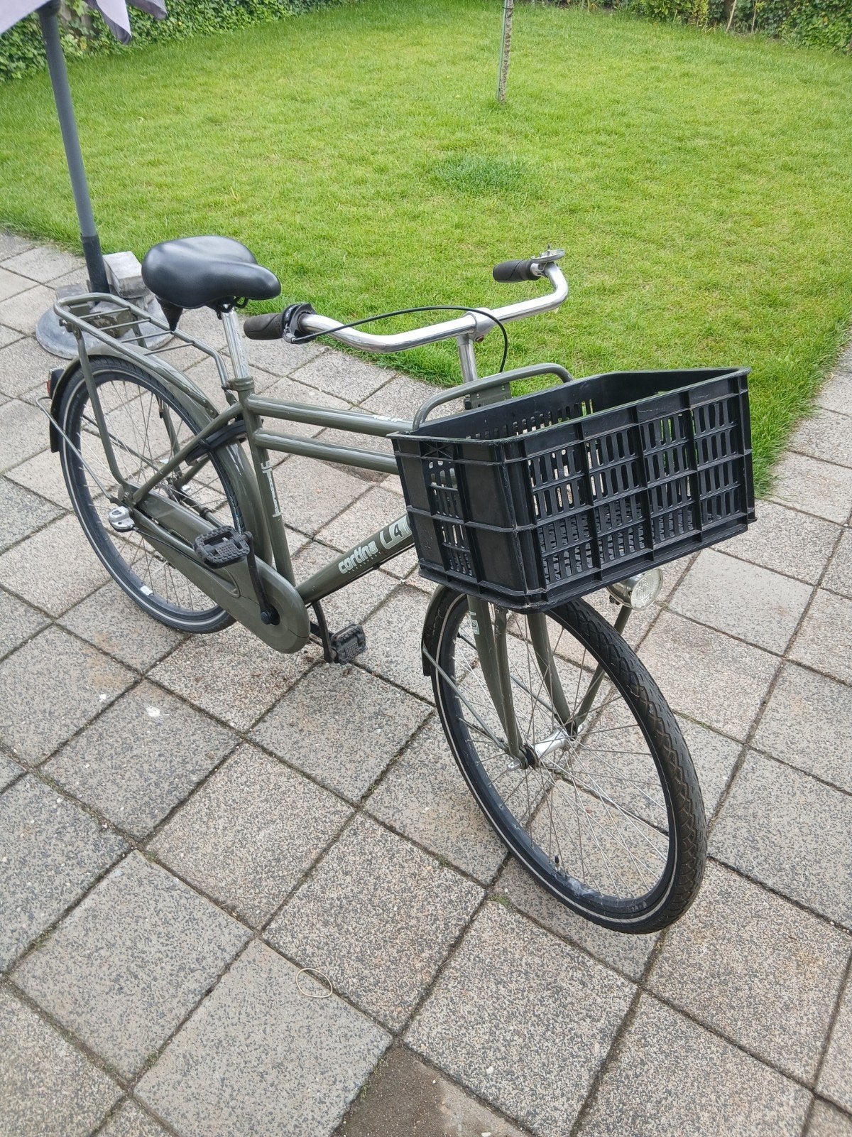 Cortina U4 Transportfiets - Groen, Fietsen en Brommers, Terugtraprem, Gebruikt, Versnellingen, Ophalen