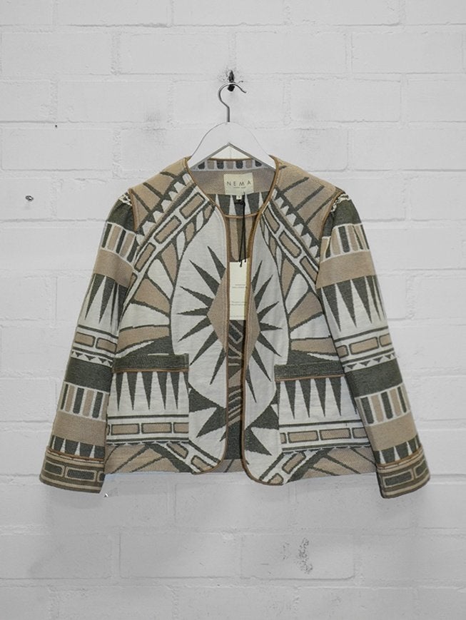 NEMA Resort Wear - Prachtig Jack maat M - Nieuw, Kleding | Dames, Maat 38/40 (M), Verzenden, Beige, Nieuw