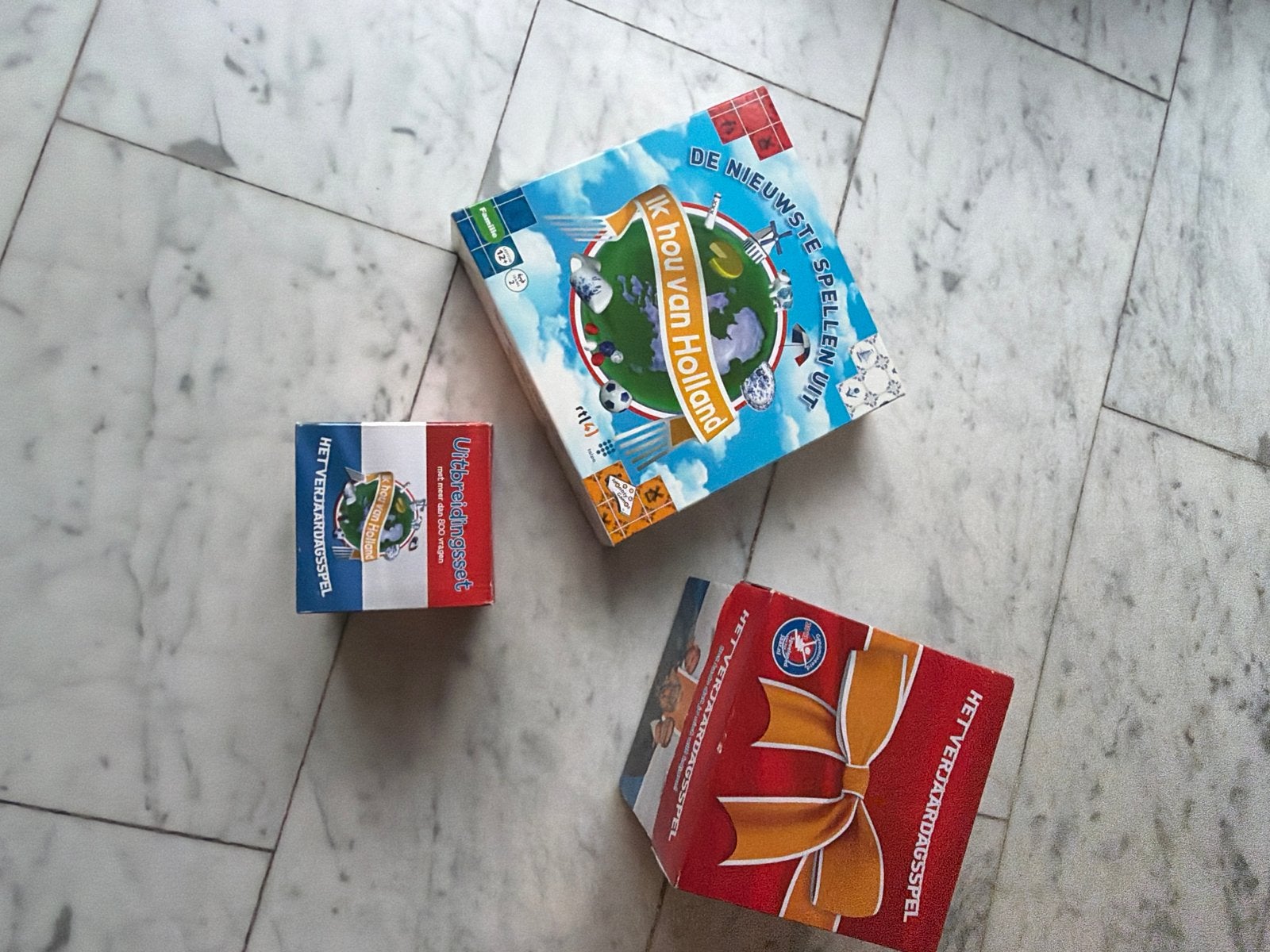 Ik hou van Holland & Het Verjaardagsspel (uitbreiding), Drie of vier spelers, Ophalen of Verzenden, Gebruikt
