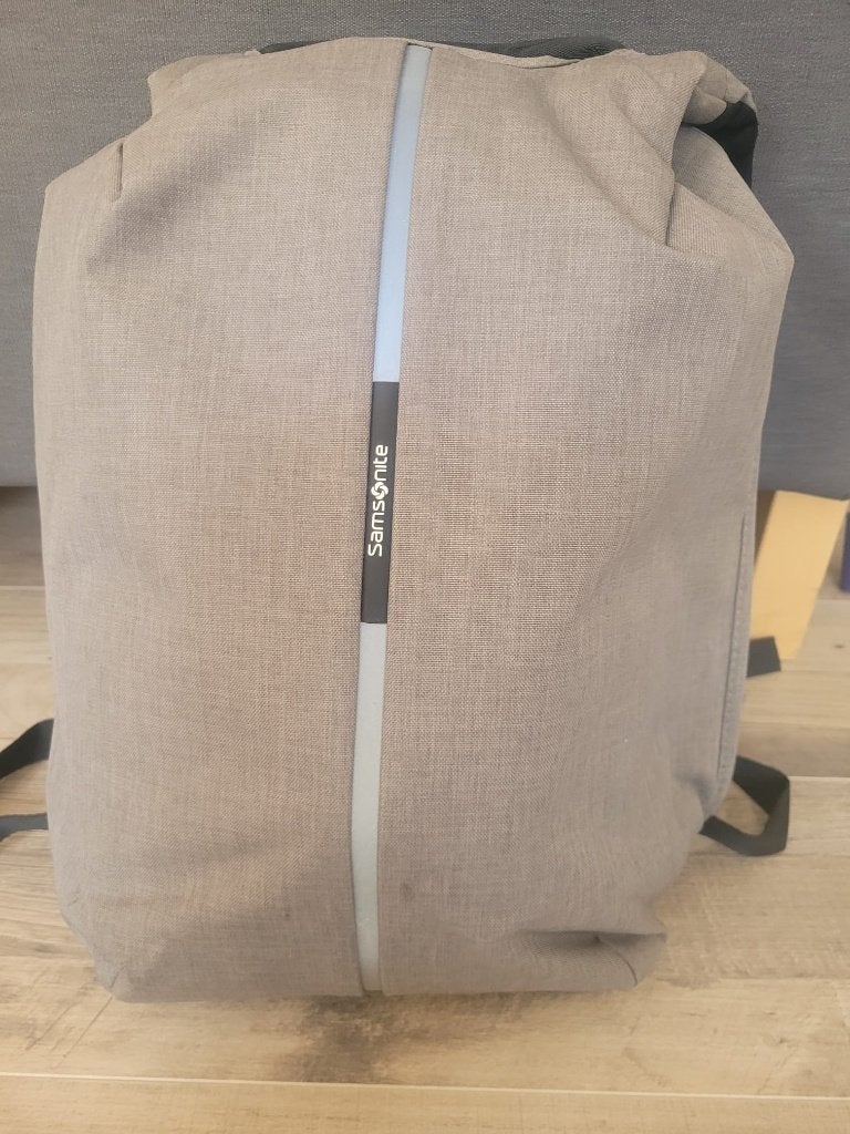 Samsonite Securipak Laptop Rugzak, Computers en Software, Laptoptassen, Ophalen, 15 inch, Grijs, Zo goed als nieuw