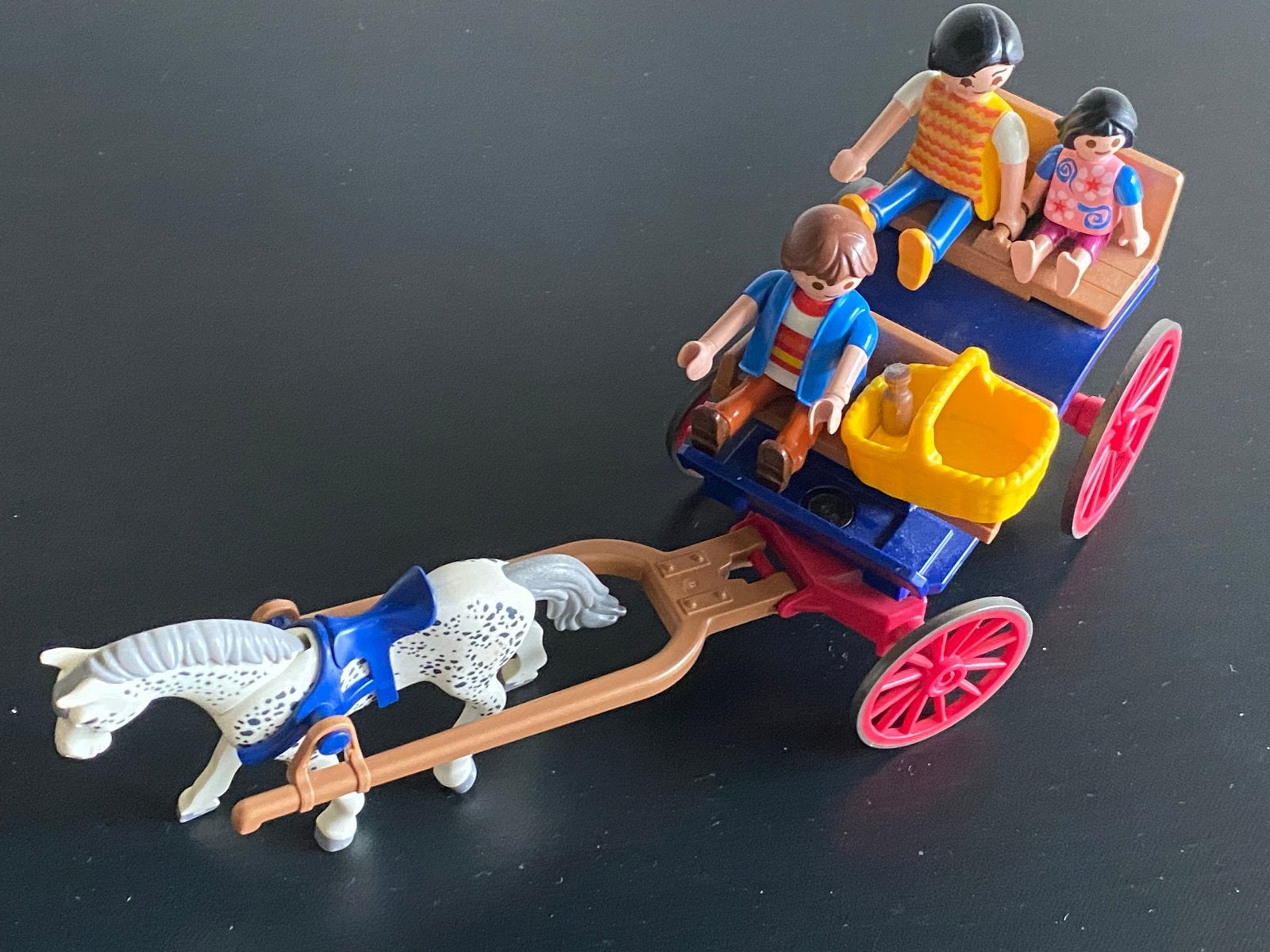 Playmobil 5226 Paard en wagen met gezin, Gebruikt, Complete set, Voertuig, Ophalen of Verzenden