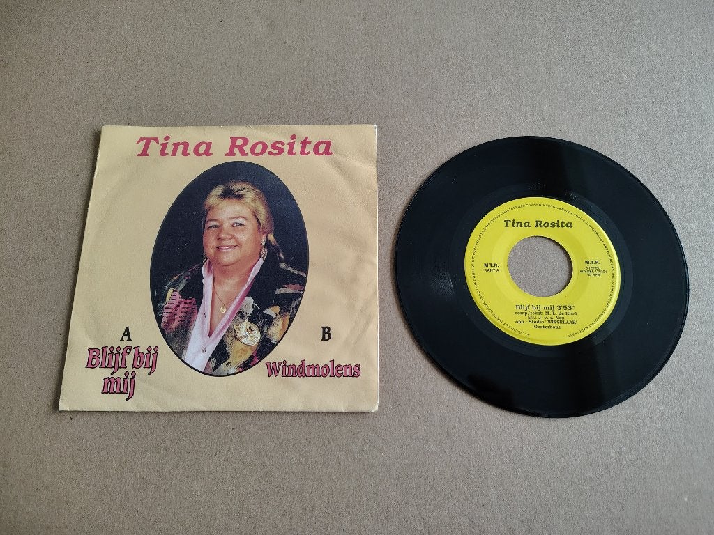 Single: Tina Rosita - Blijf Bij Mij (1991), Verzenden, Gebruikt, 7 inch, Nederlandstalig