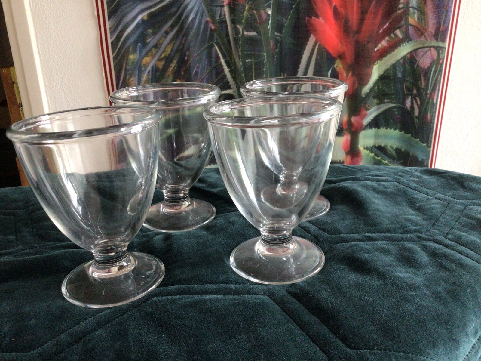 4 Bodum glazen voor bv dessert ijskoffie ijs of tiramisu., Huis en Inrichting, Ophalen, Glas of Glazen, Gebruikt, Overige merken