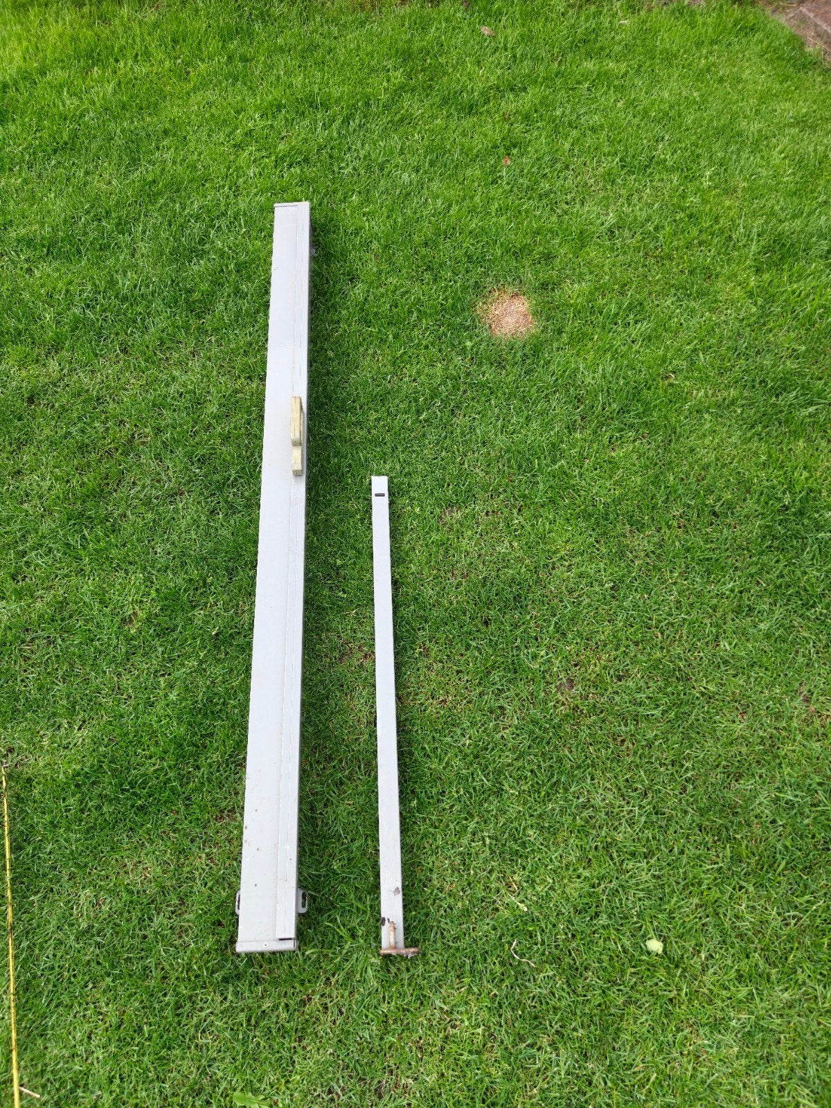 Windscherm 1,70m x 2,80m - Wit, Caravans en Kamperen, Windschermen, Gebruikt, Ophalen of Verzenden