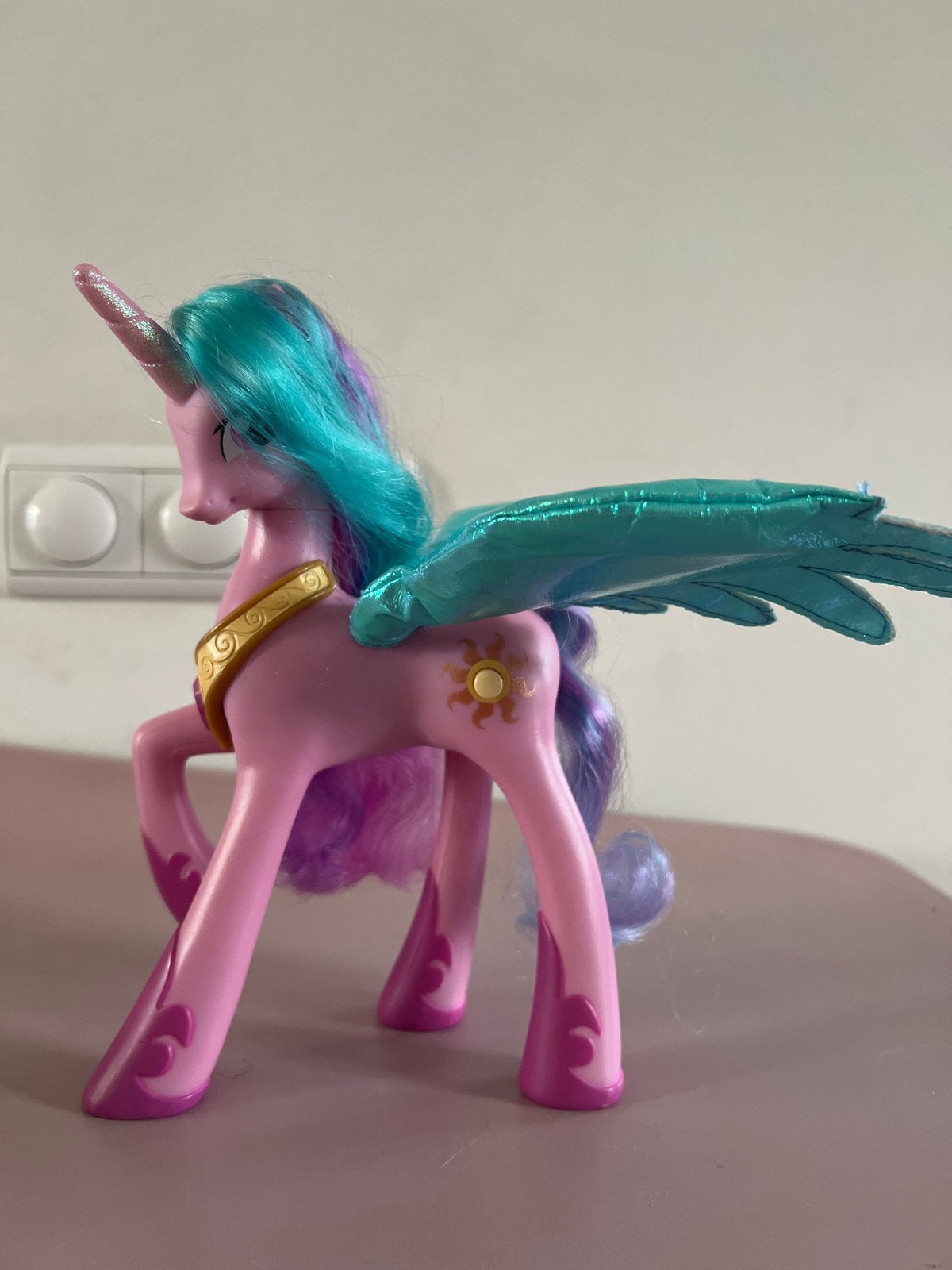 My Little Pony Celestia met flapperende vleugels, Ophalen of Verzenden, Gebruikt