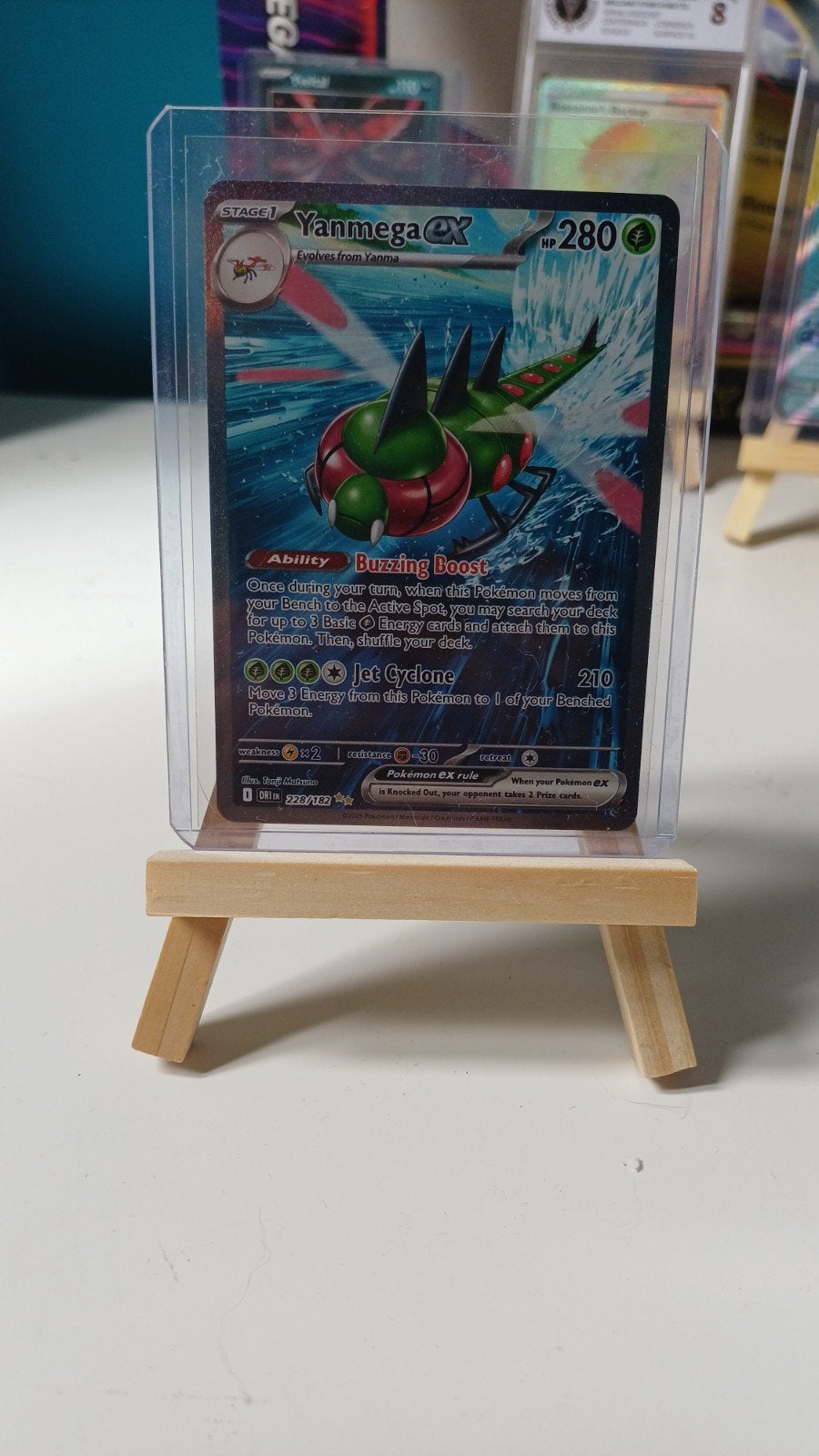 Yanmega SIR 228 Destined Rivals Pokémon Kaart, Ophalen of Verzenden, Zo goed als nieuw