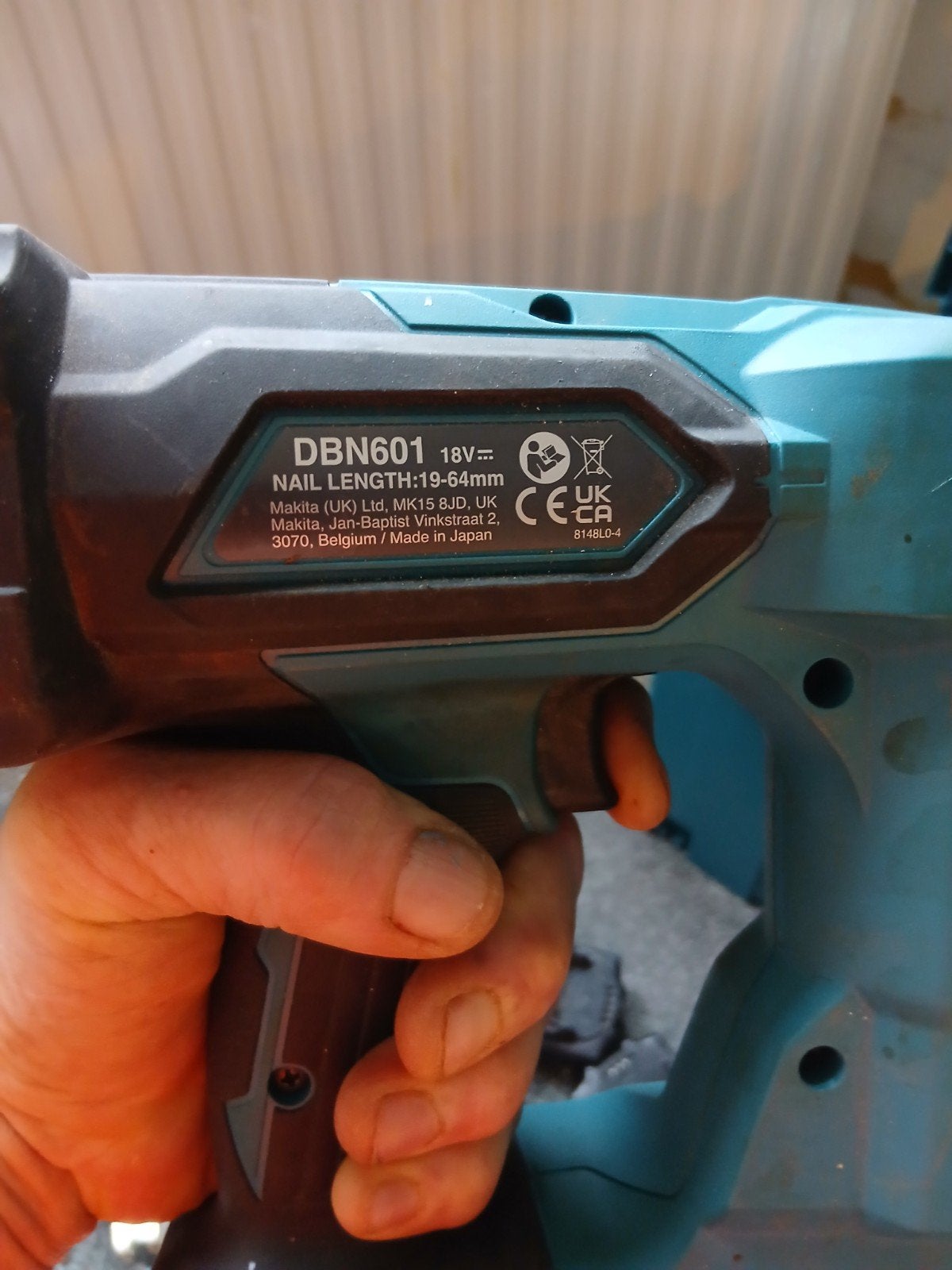 Makita DBN601 18V Accu Nageltacker - Zo goed als nieuw, Ophalen of Verzenden, Zo goed als nieuw