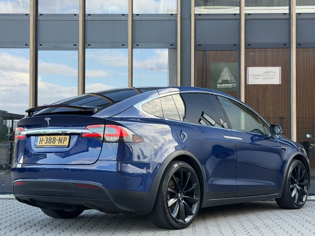 tesla motors Model X 100D 6p | SOH 88% | Luchtvering | 22 in, 0 cilinders, Blauw, 90 kWh, Leder