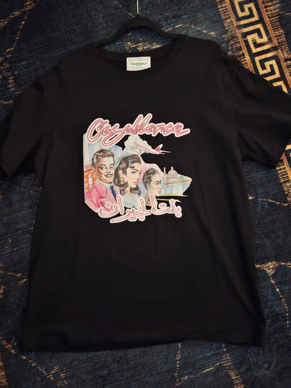 Casablanca T-shirt met print - Zwart, Casablanca, Verzenden, Zwart, Maat 56/58 (XL)
