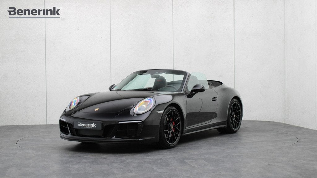 Porsche 911 Cabrio 3.0 Carrera 4 GTS | Achterasbesturing | E, 12 maanden, Zwart, 11 km/l, Vierwielaandrijving