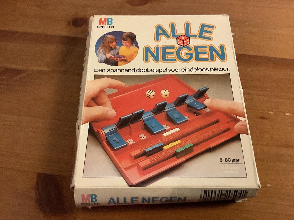 Alle negen. Dobbelspel van MB spellen. reisspel, Ophalen of Verzenden, Een of twee spelers, Reisspel, MB
