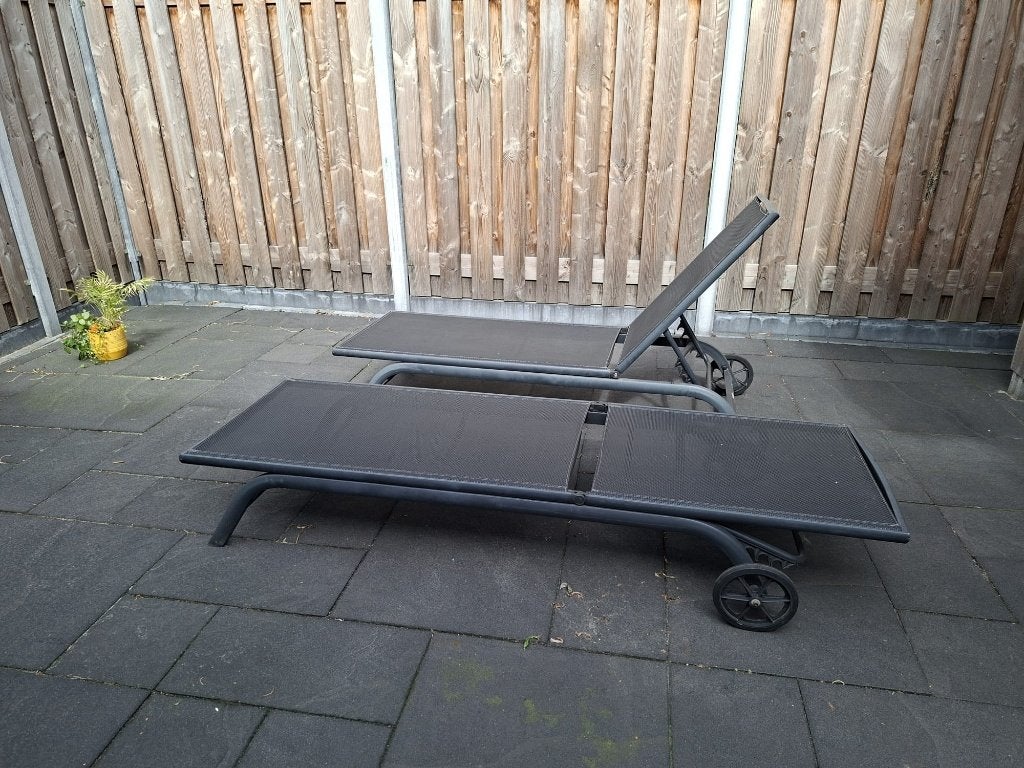 Ligstoelen, Ophalen, Zo goed als nieuw, Aluminium, Verstelbaar