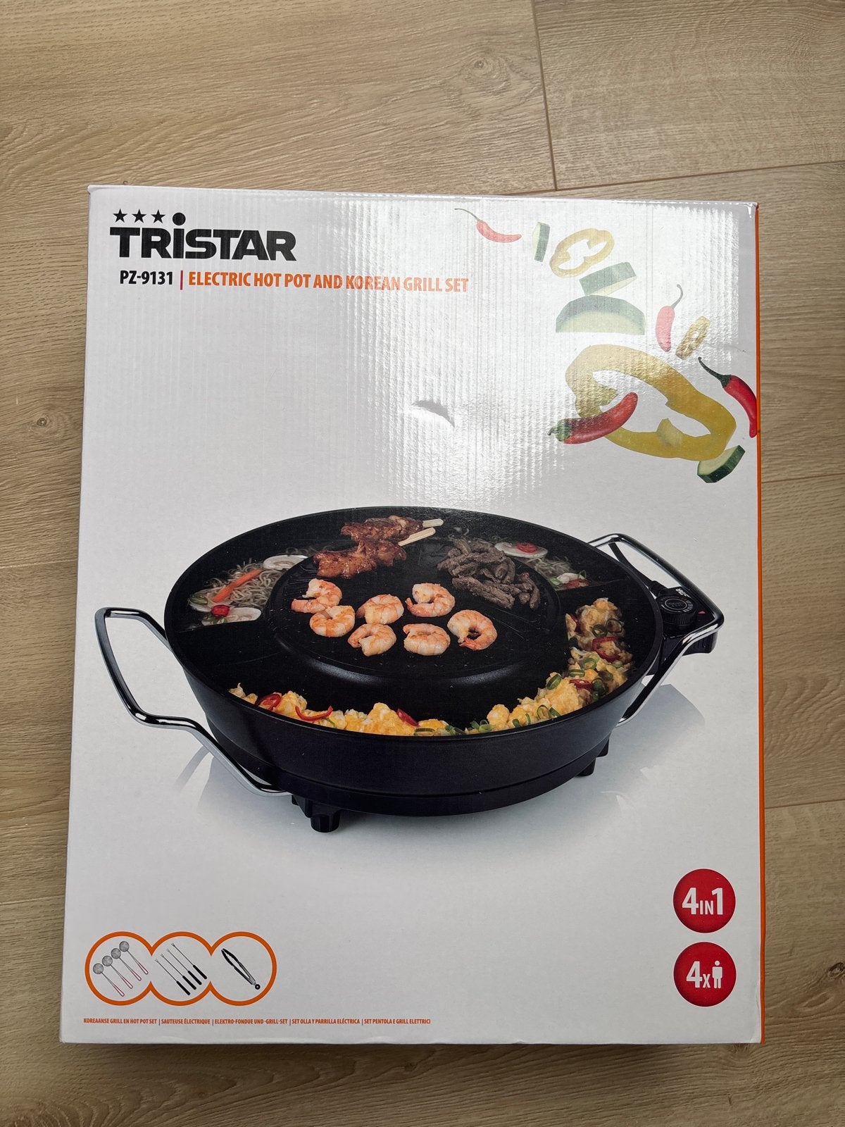 NIEUW Tristar PZ-9131 Elektrische Hot Pot & Koreaanse Grill, Ophalen, Nieuw