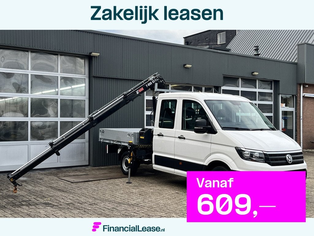 Volkswagen Crafter 35 2.0 TDI DC Hiab Laadkraan 023-3 Trekha, Voorwielaandrijving, Gebruikt, 4 cilinders, Volkswagen