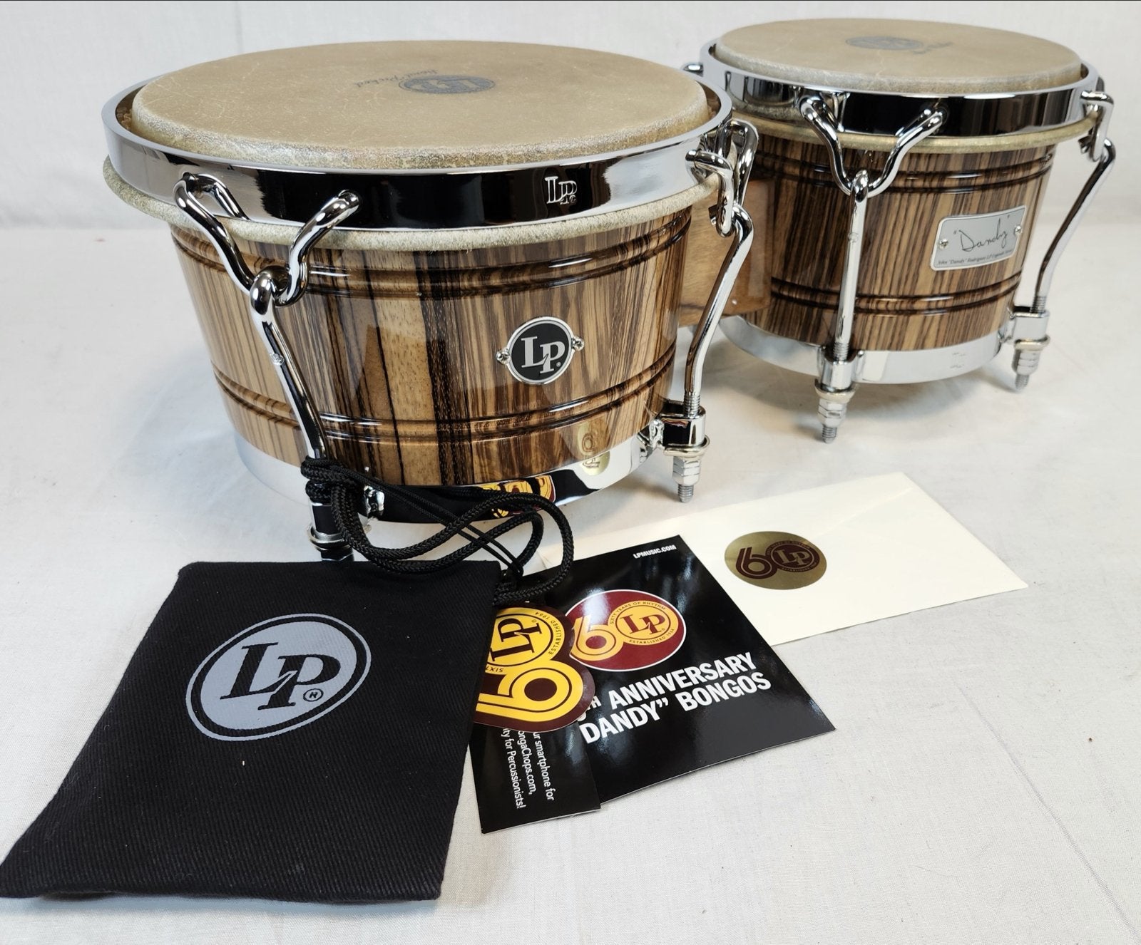LP 60th Anniversary Dandy Bongos - Limited Edition, Muziek en Instrumenten, Percussie, Ophalen, Nieuw, Trommel
