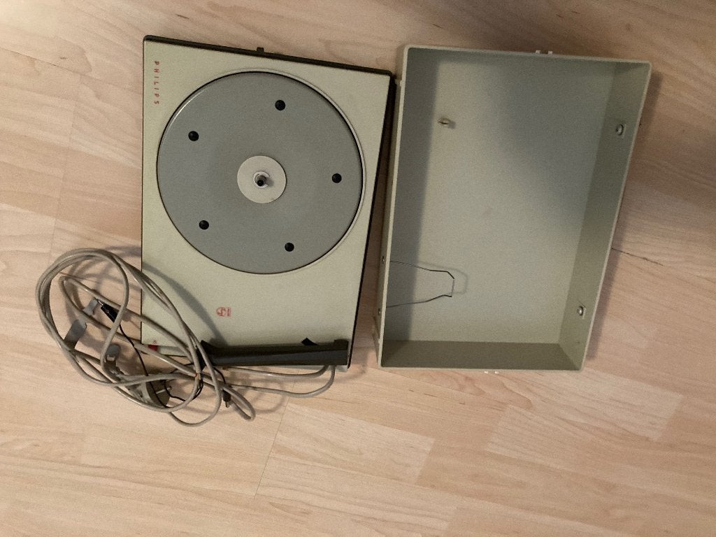 Vintage Philips Platenspeler - Draagbaar en Compact, Ophalen of Verzenden, Gebruikt, Platenspeler, Philips