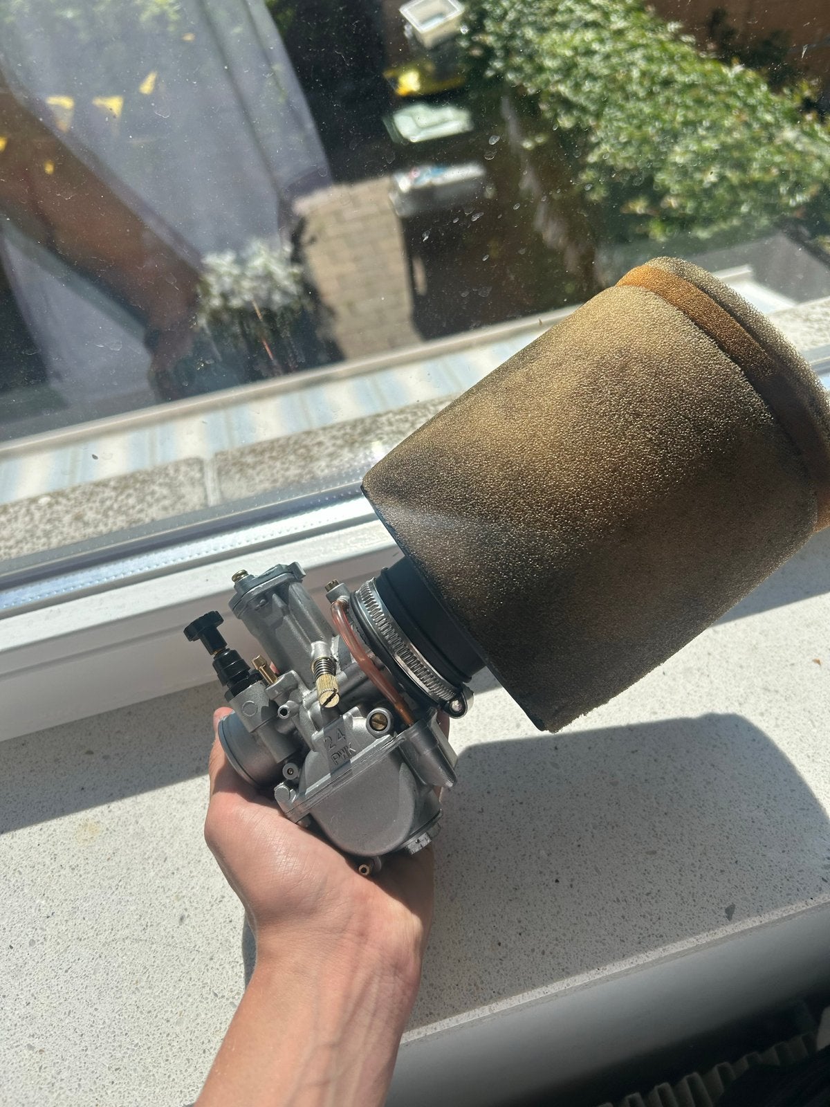 24pwk Carburateur met Twin Air Powerfilter, Ophalen of Verzenden, Gebruikt, Carburateur