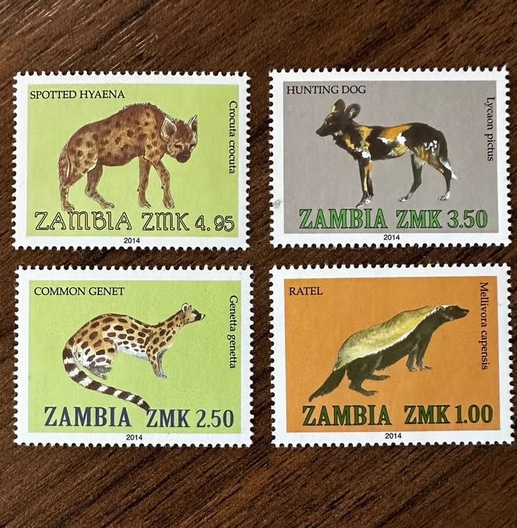Zambia 2014 Dieren postfris postzegels set, Ophalen of Verzenden, Zambia, Postfris