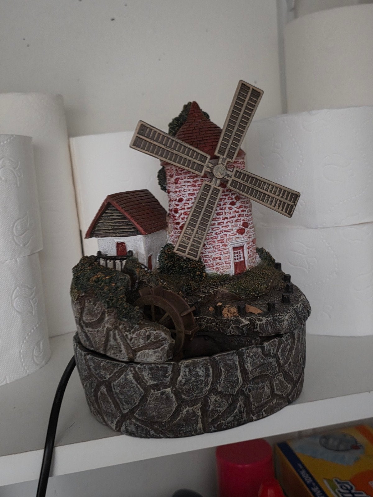 Decoratieve watermolen met verlichting, Ophalen of Verzenden, Gebruikt
