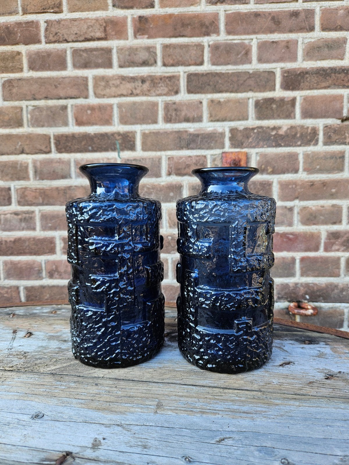 2x Kobaltblauwe Vazen Gôte Augustsson, Ophalen of Verzenden