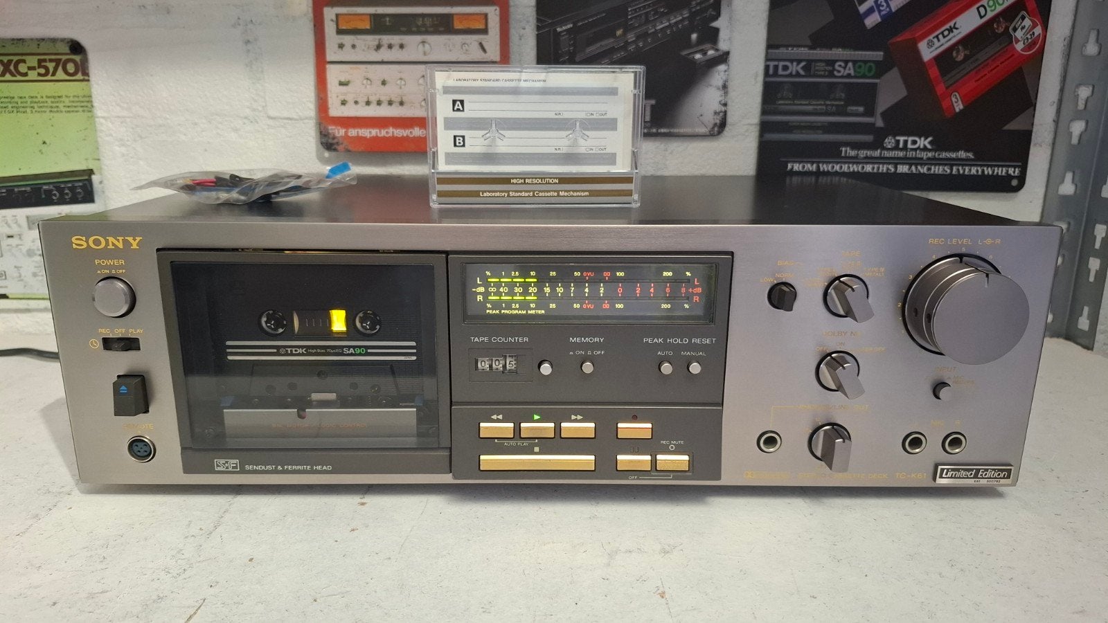 SONY TC-K61 LIMITED EDITION als nieuw onderhoud gehad, Ophalen of Verzenden, Enkel, Sony, Tiptoetsen
